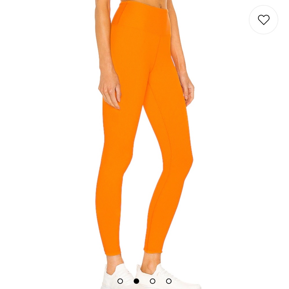 Year of Ours Ribbed High Waist Legging in Orange